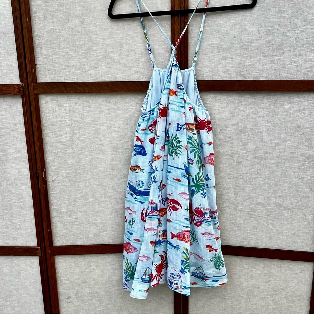 Anthropologie Maeve Ocean Printed Halter Swing Mini Dress NWT - Small - Picture 10 of 16